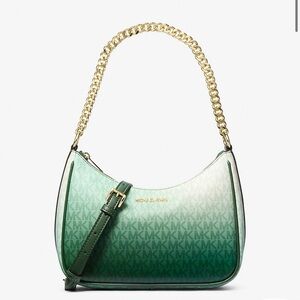 Michael Kors Ombré Moss/Green Multi Large Pochette